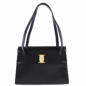 Salvatore Ferragamo Vara  Leather Shoulder Bag (Pre-Owned)