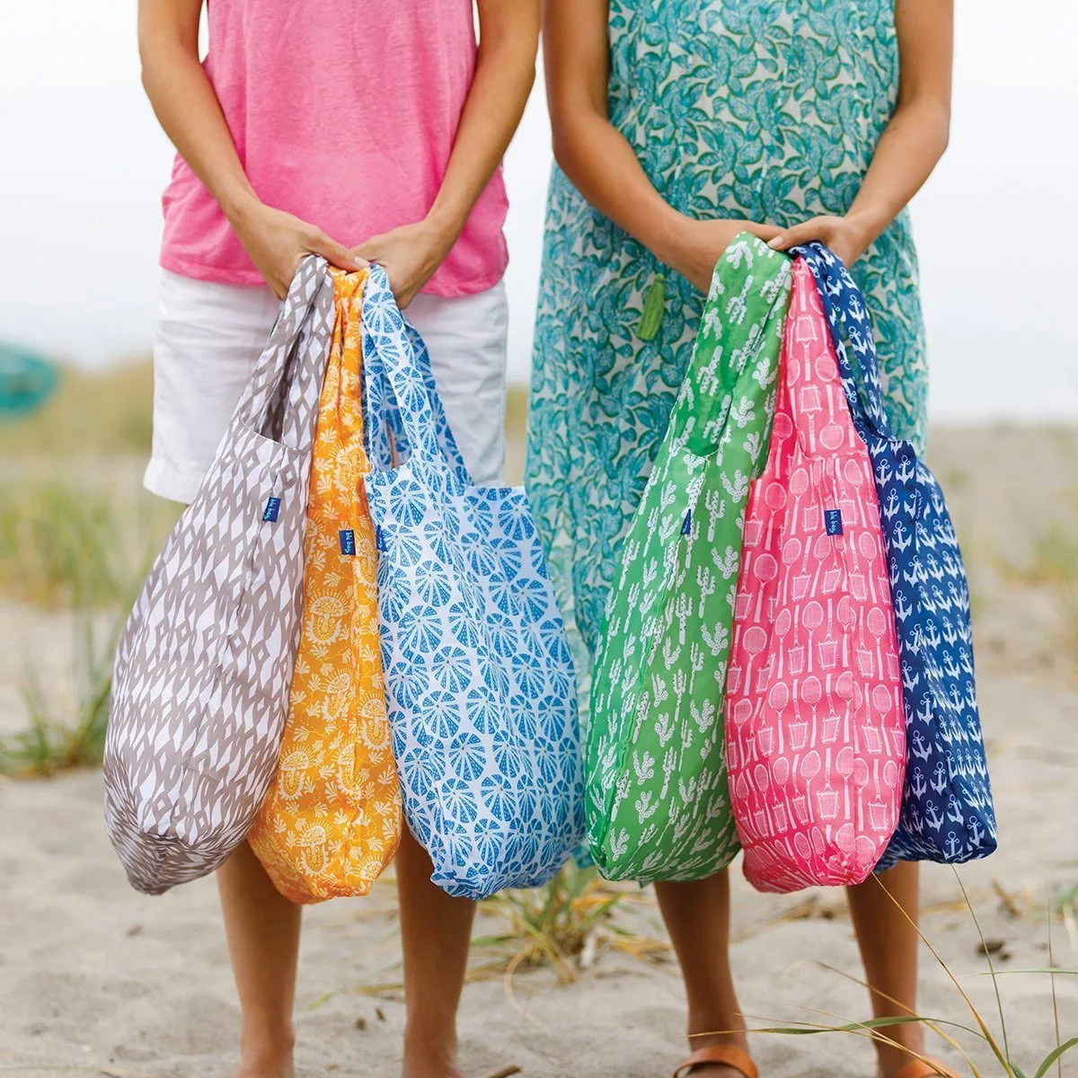 Sea Urchin Blue Blu Bag Reusable Shopping Bag - Machine Washable