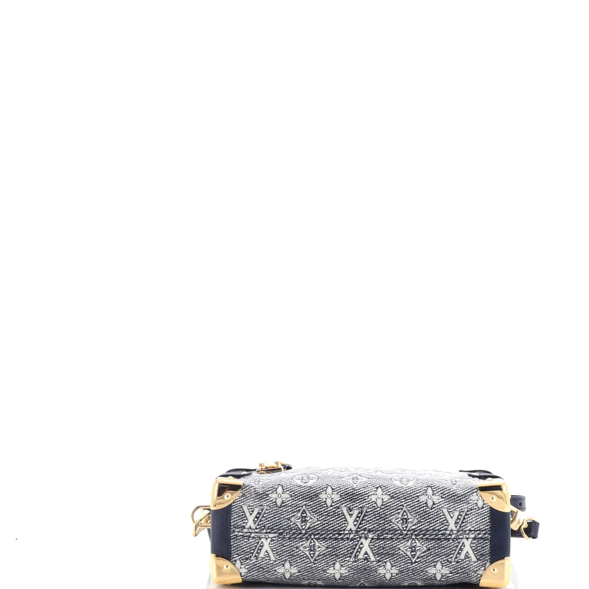 Side Trunk Handbag Monoglam Jacquard Canvas MM