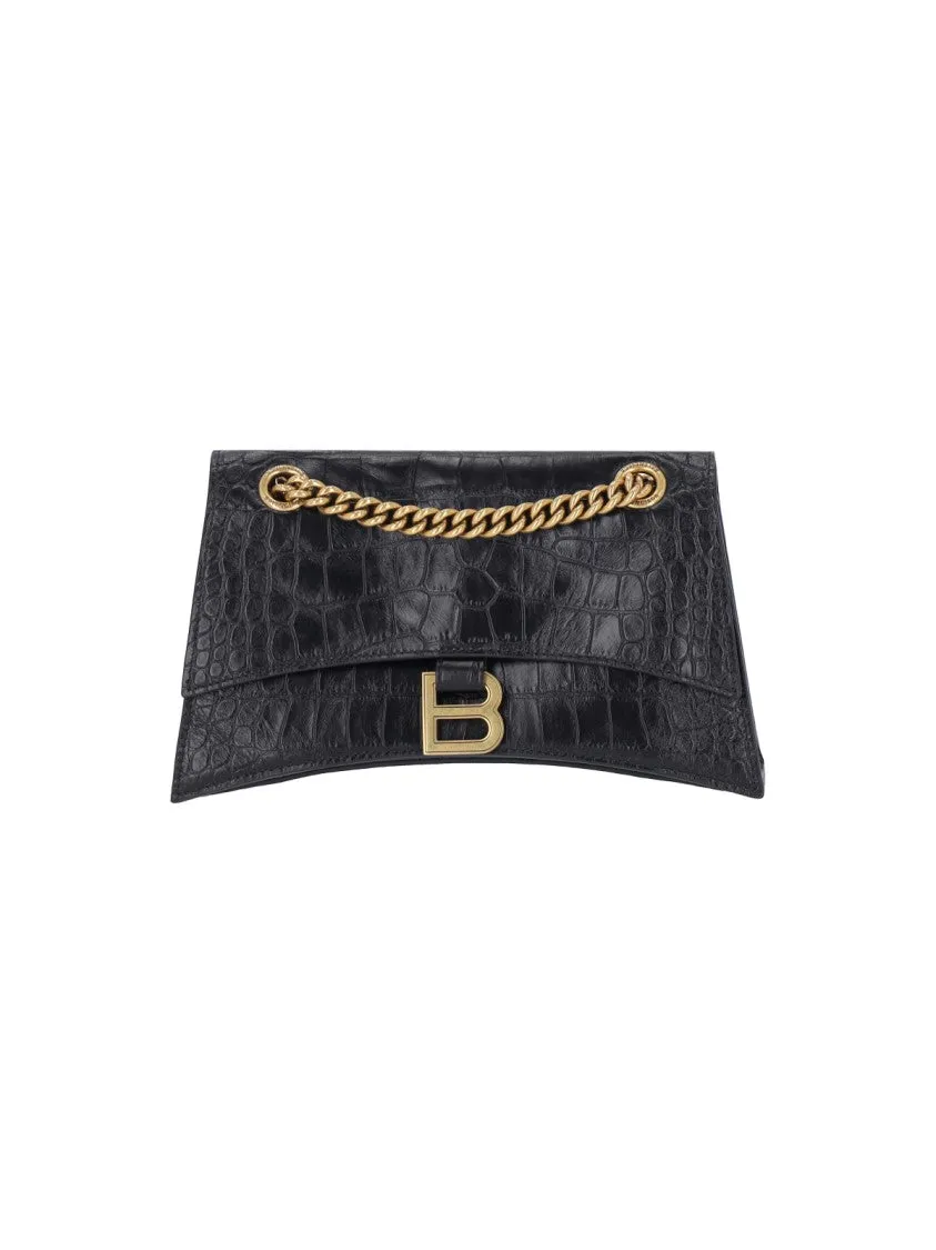 Small 'Crush' Shoulder Bag ?Black