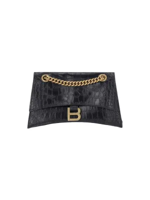 Small 'Crush' Shoulder Bag ?Black