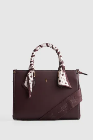 Small Tote Bag With Scarf