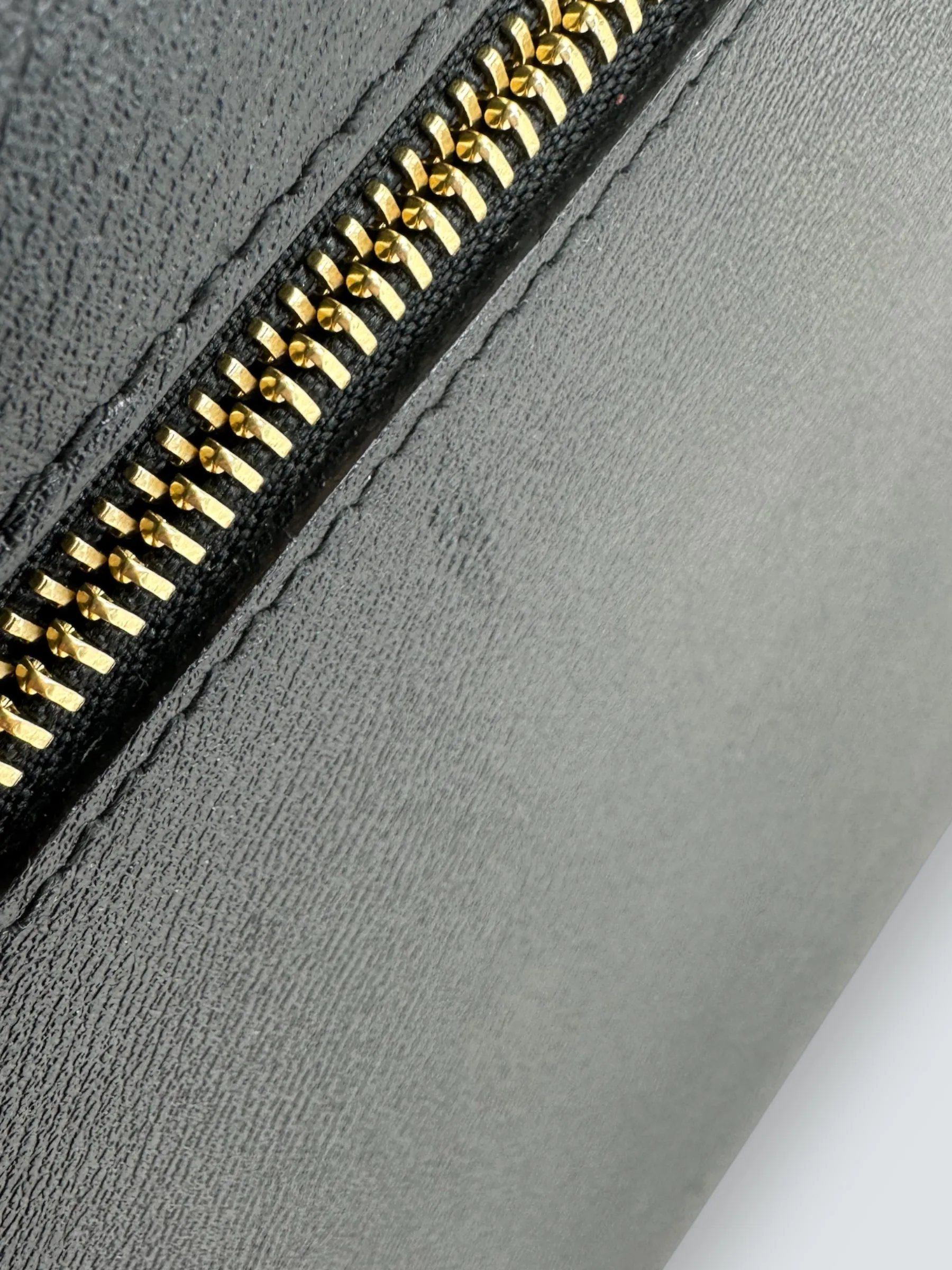 Smythson Black Leather Luggage Tote