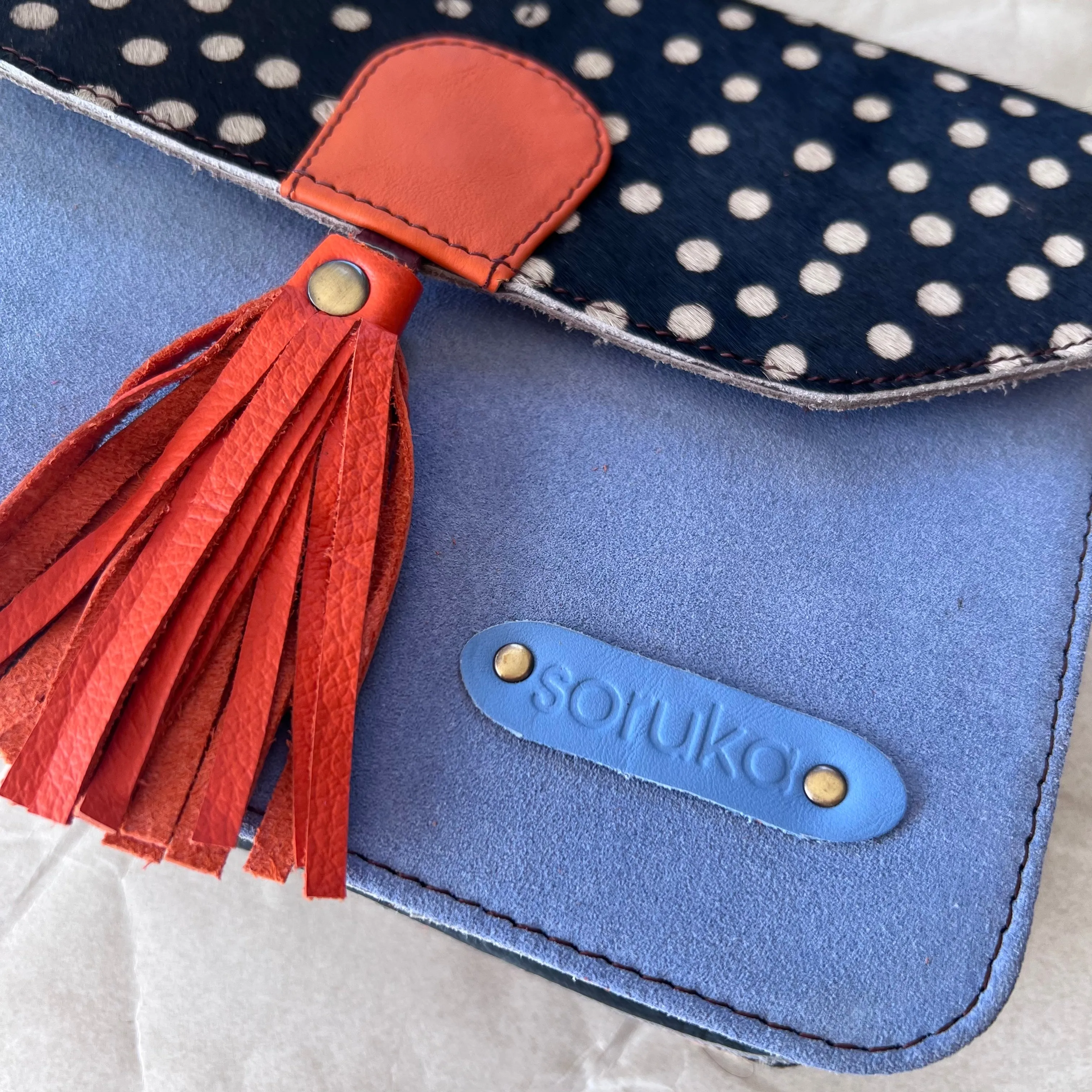 Soruka - Claire Purse, Orange Tassel