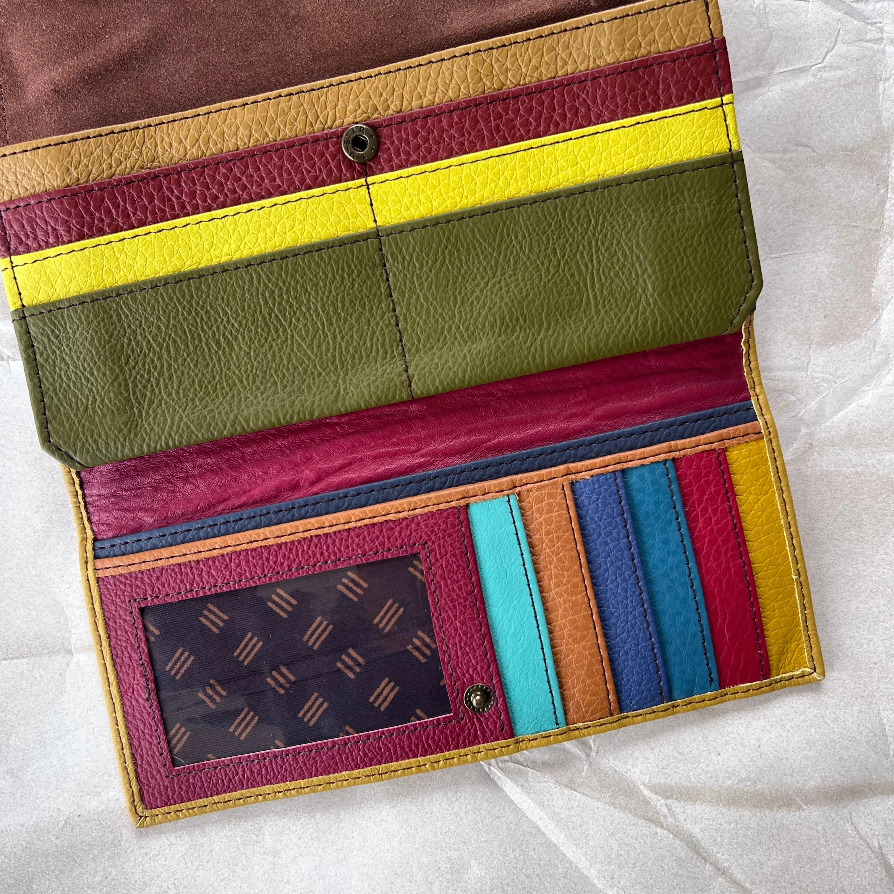 Soruka - Half Moon Wallet with Animal Print, Honey
