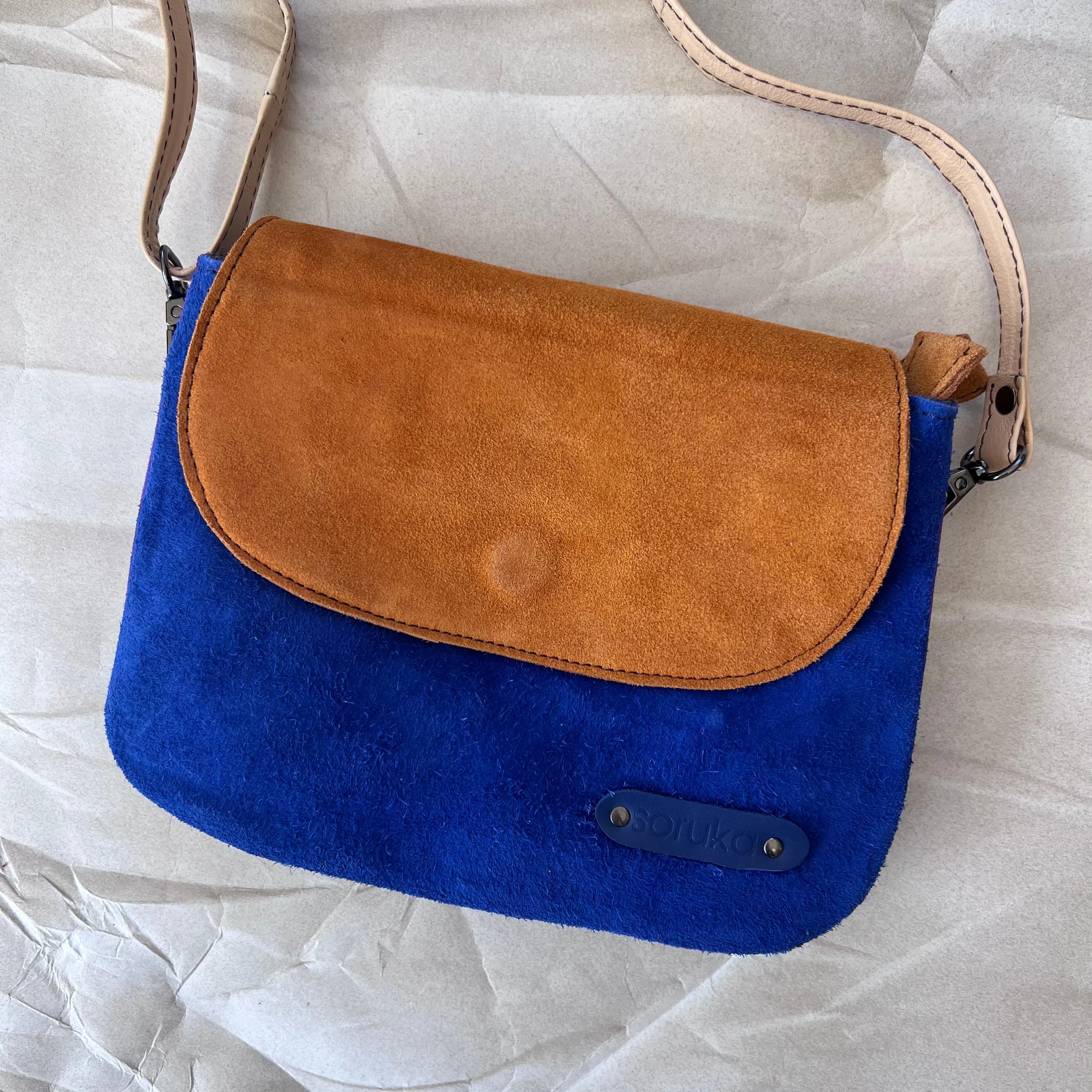Soruka - Leo Reversible Suede Bag, Mint
