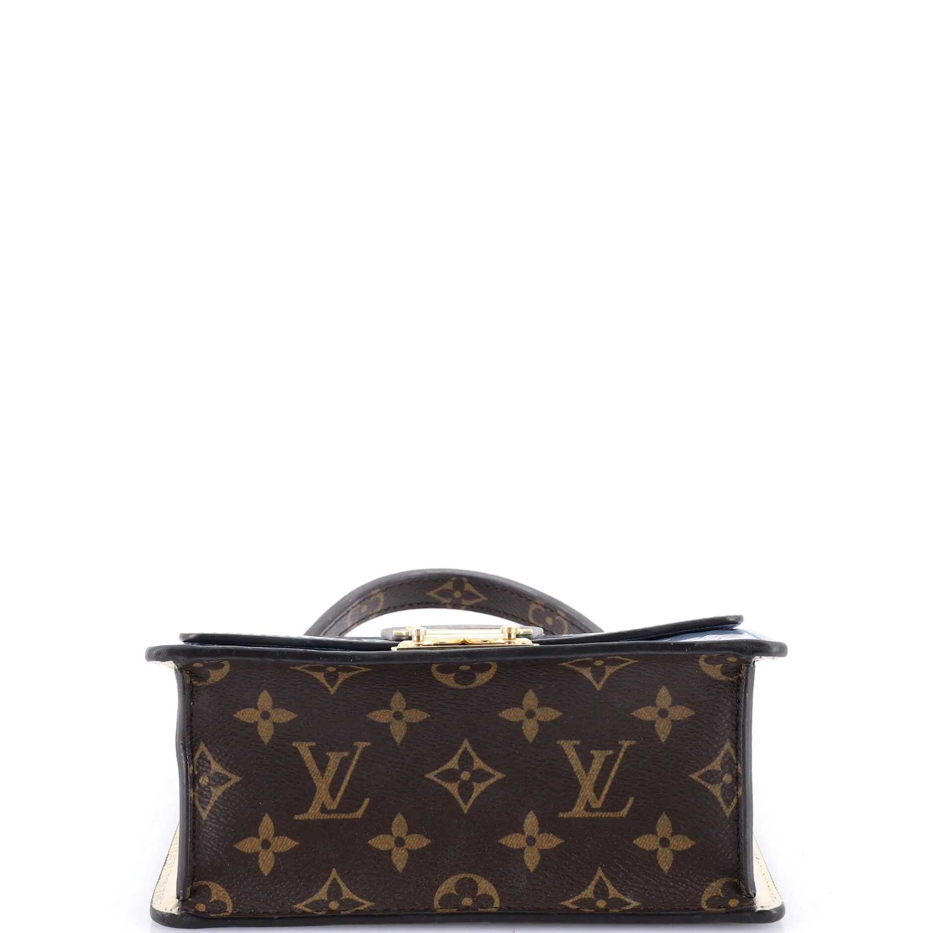 Spring Street NM Handbag Monogram Vernis with Monogram Canvas and Epi Leather