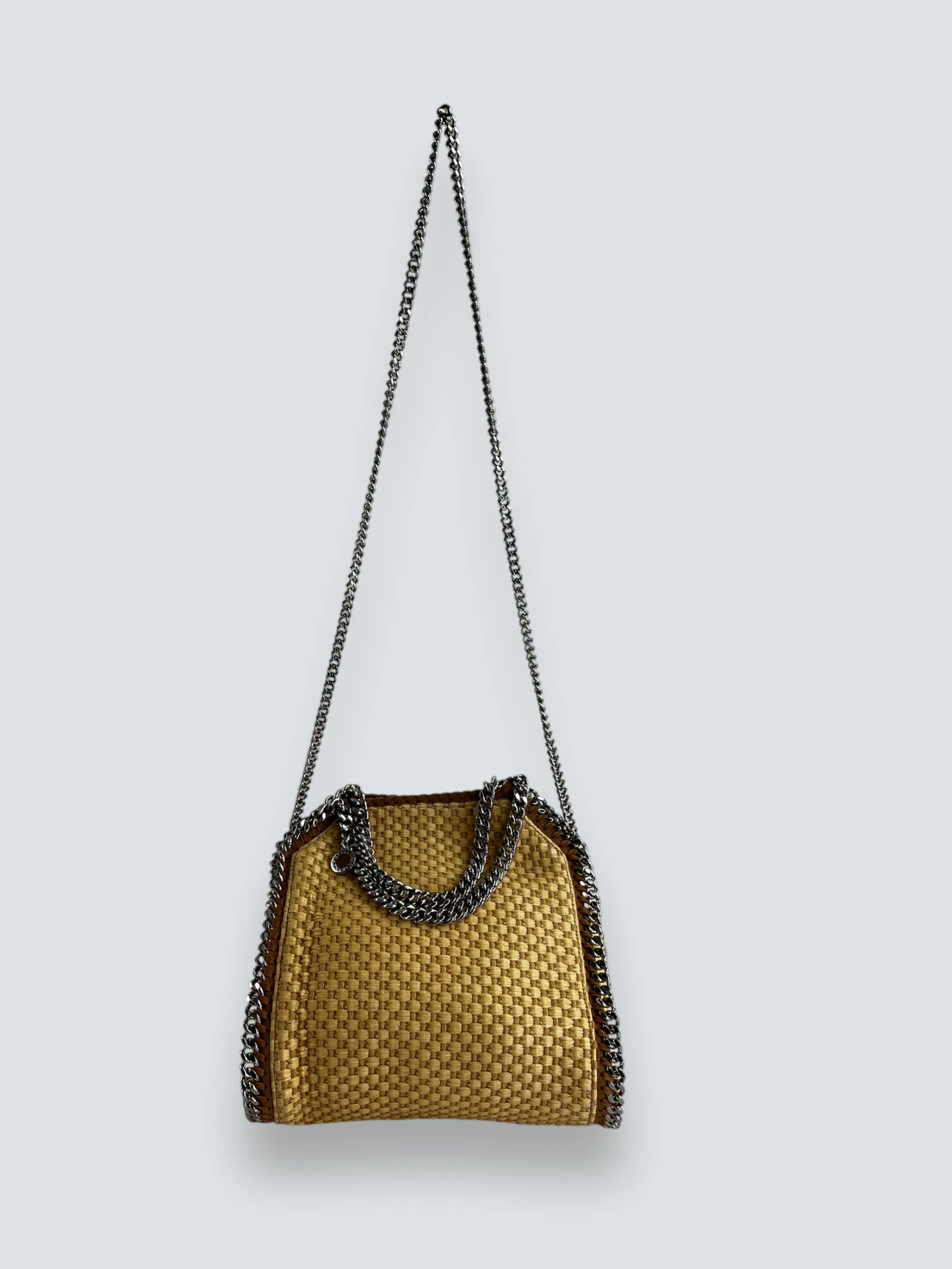 Stella McCartney Mini Woven Straw Falabella