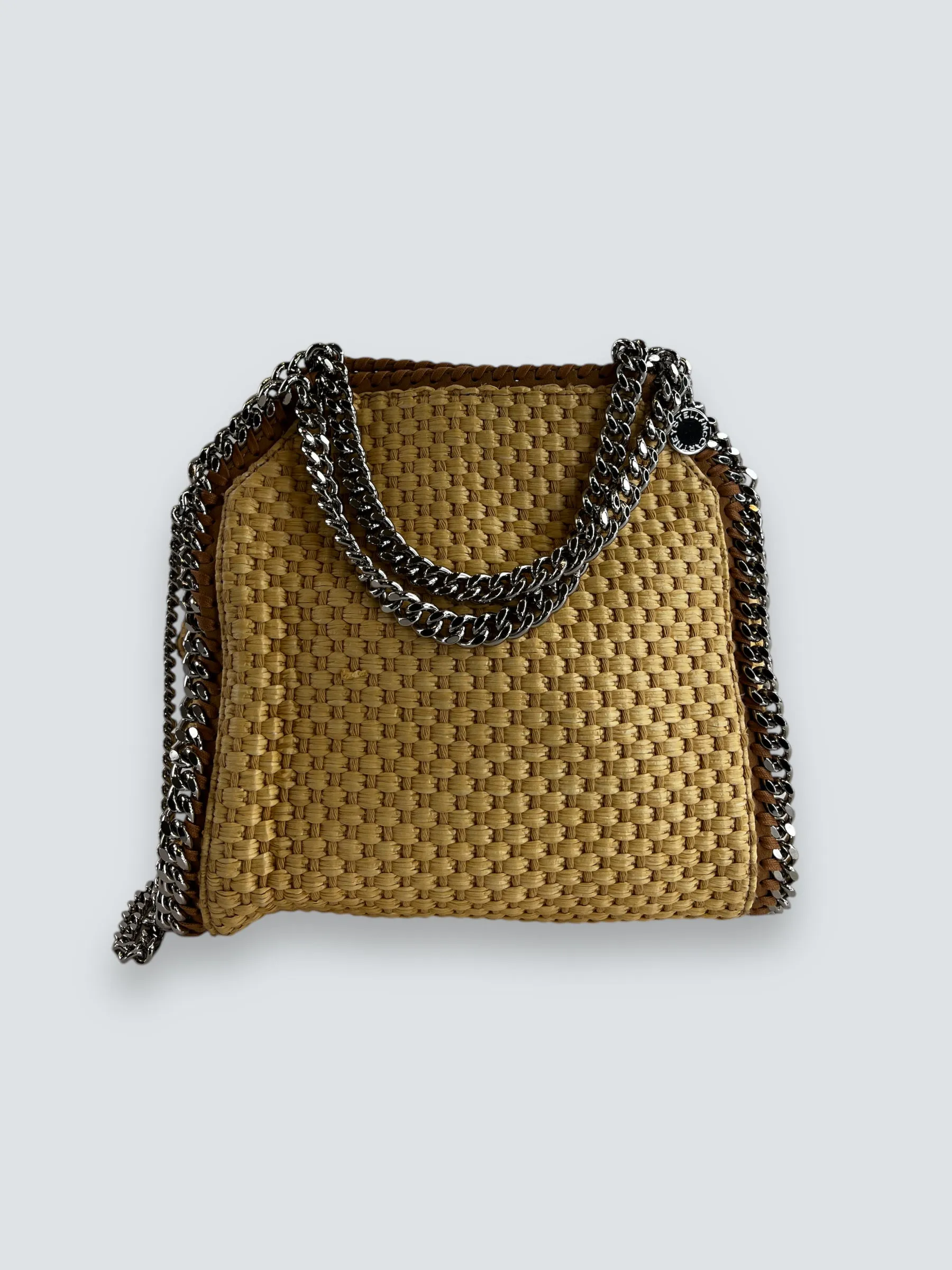 Stella McCartney Mini Woven Straw Falabella