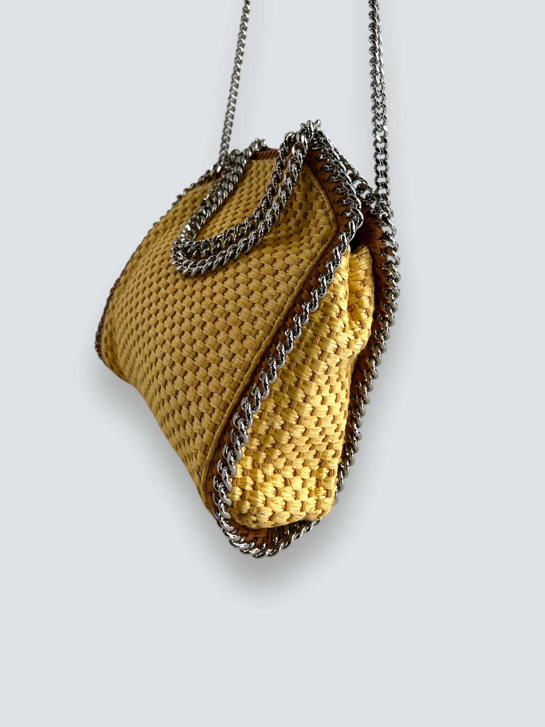 Stella McCartney Mini Woven Straw Falabella