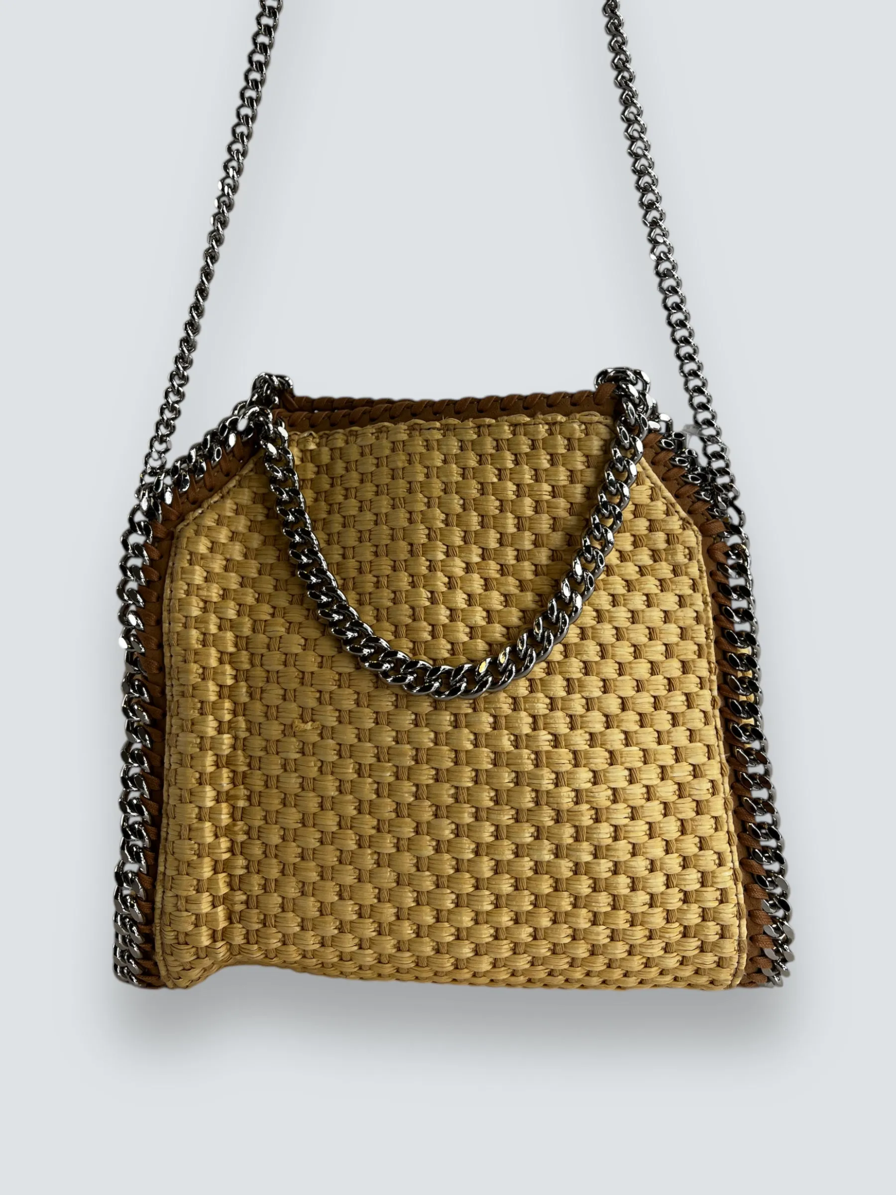 Stella McCartney Mini Woven Straw Falabella