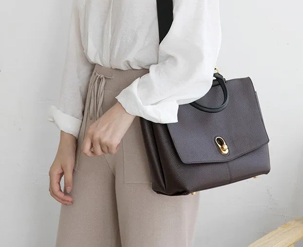 Stylish Leather Womens Handbag Work Bag Work Purse Shoulder Bag for Women