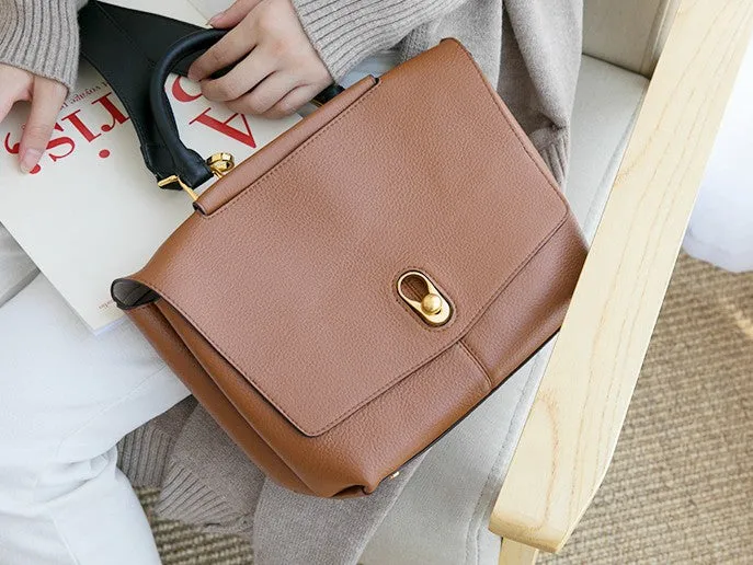 Stylish Leather Womens Handbag Work Bag Work Purse Shoulder Bag for Women