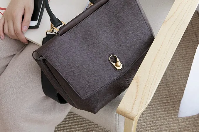 Stylish Leather Womens Handbag Work Bag Work Purse Shoulder Bag for Women