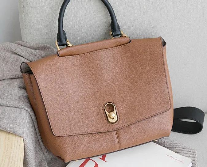 Stylish Leather Womens Handbag Work Bag Work Purse Shoulder Bag for Women