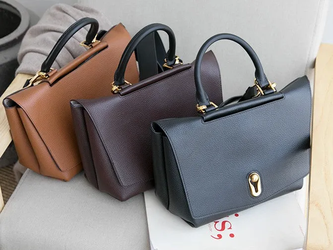 Stylish Leather Womens Handbag Work Bag Work Purse Shoulder Bag for Women