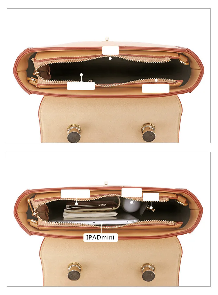 Stylish LEATHER WOMENs Square Handbags SHOULDER BAG Purse FOR WOMEN