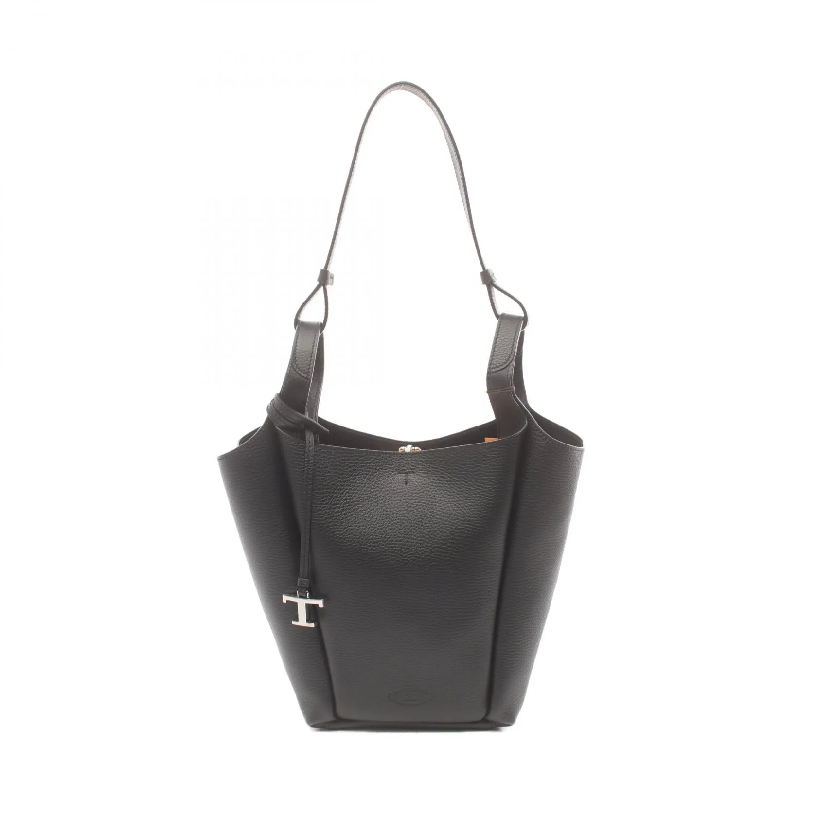 Tod's Leather Bucket Shoulder Bag Black