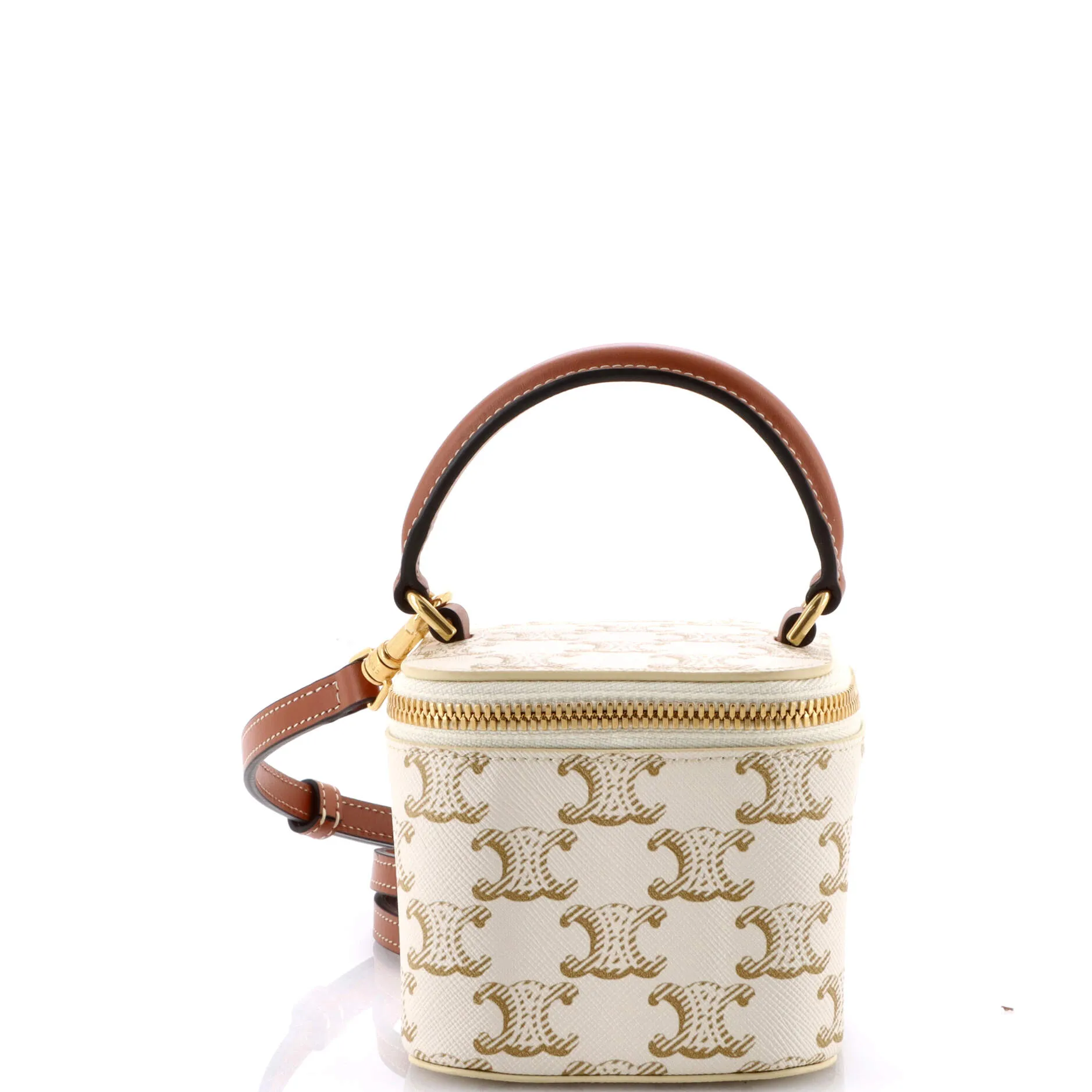 Top Handle Square Vanity Case Triomphe Coated Canvas Mini