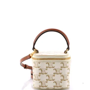 Top Handle Square Vanity Case Triomphe Coated Canvas Mini