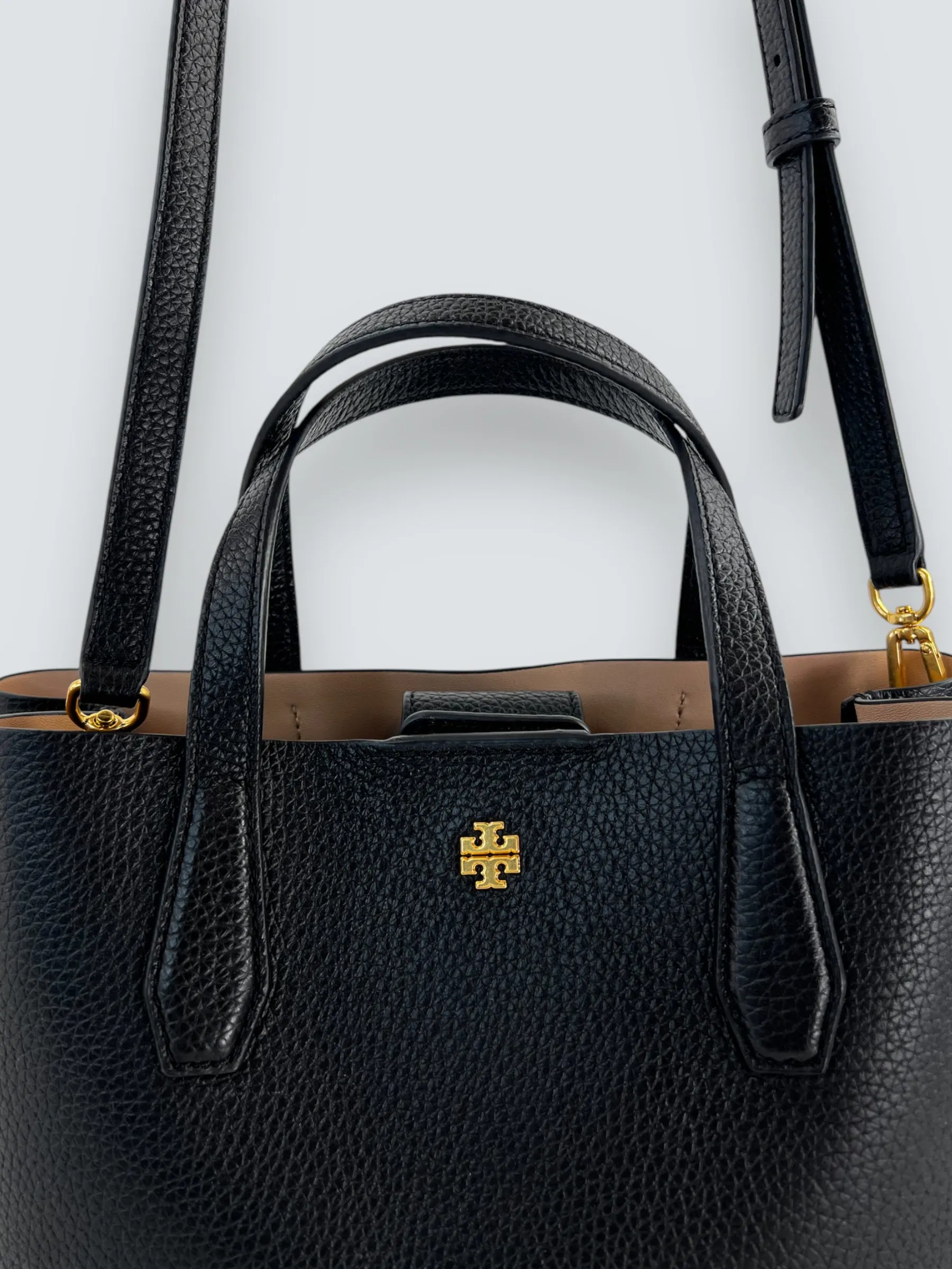 Tory Burch Black Leather Blake Tote