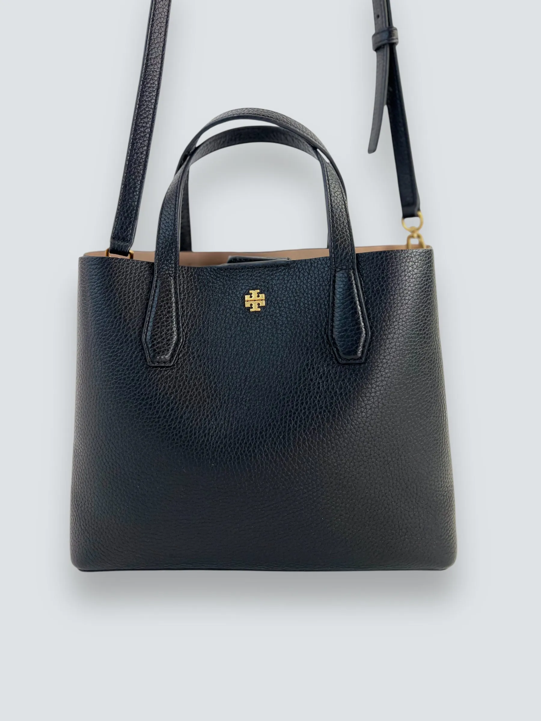 Tory Burch Black Leather Blake Tote