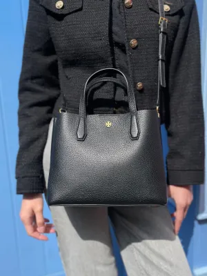 Tory Burch Black Leather Blake Tote