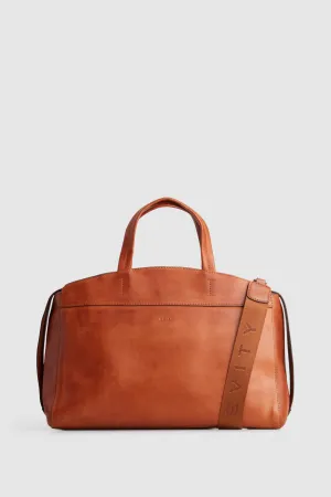 Trinity Leather Work Tote Bag