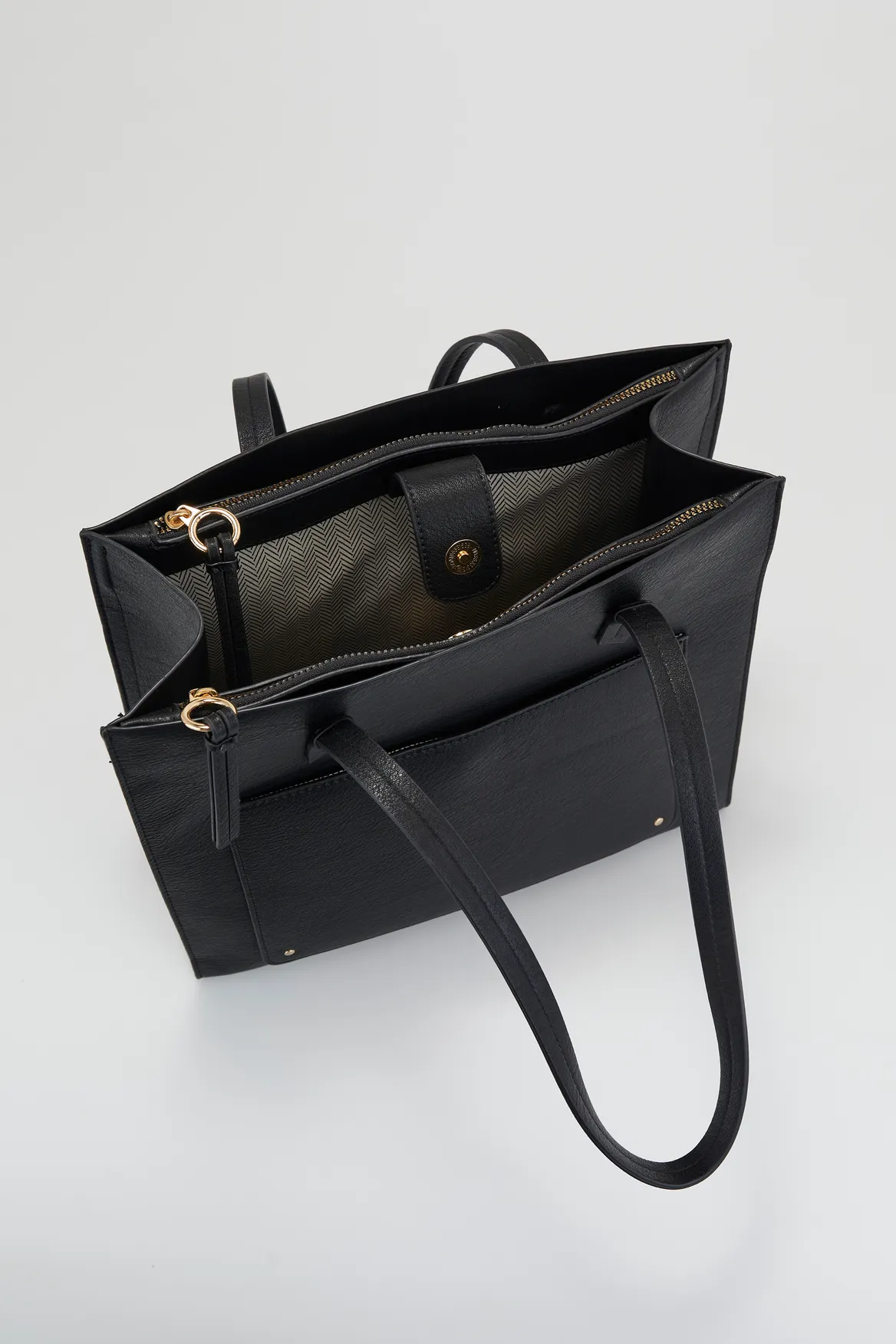 Triple Compartment Tote Bag