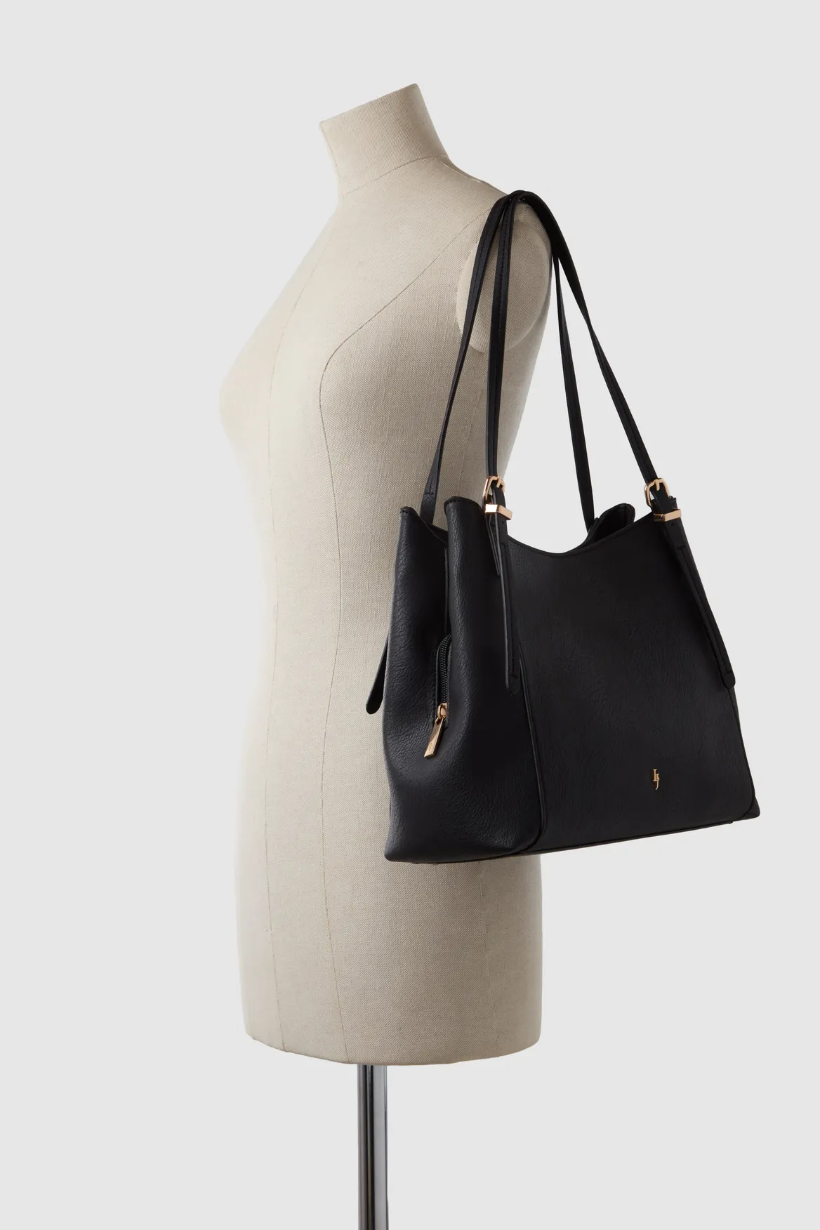 Triple Compartment Tote Bag