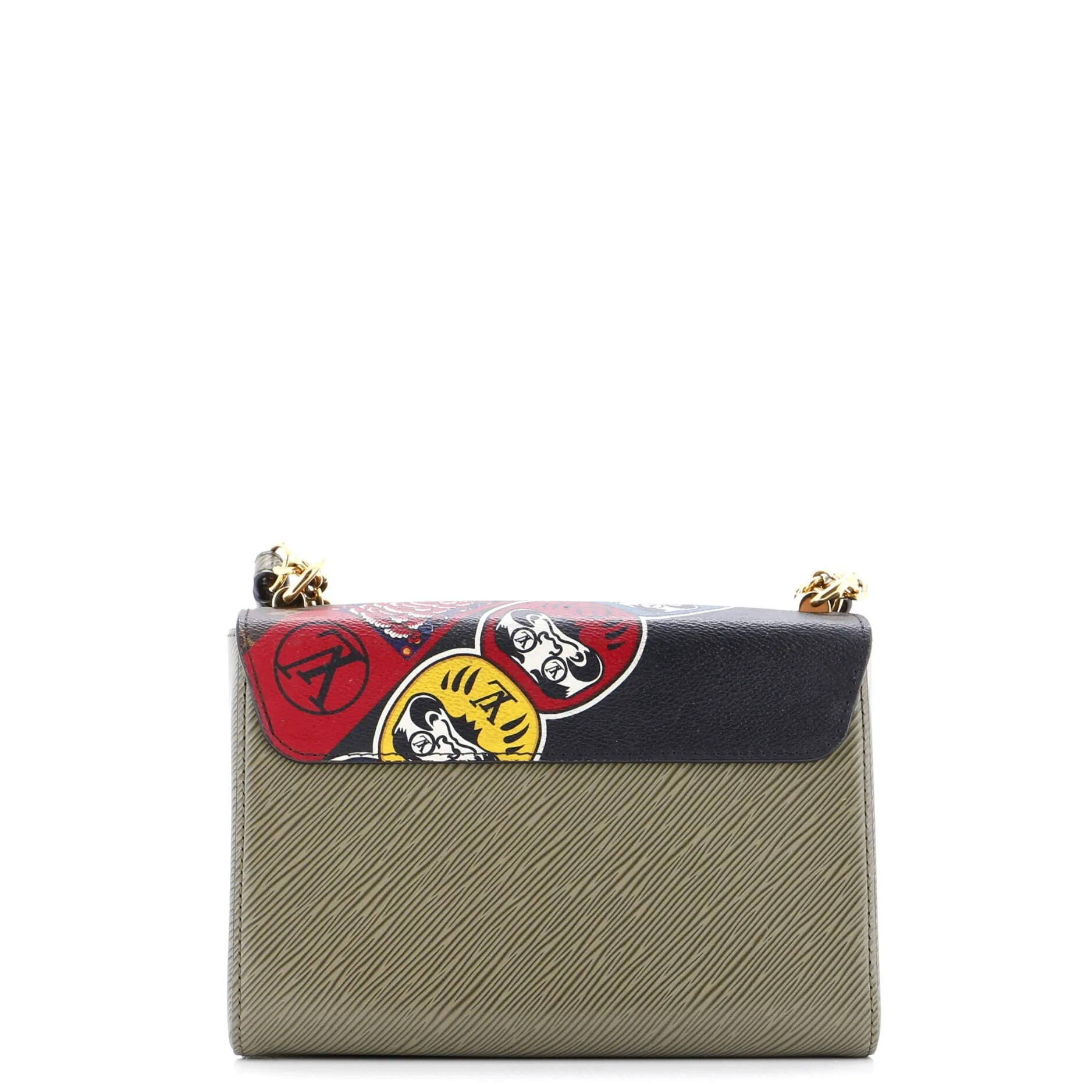 Twist Handbag Limited Edition Kabuki Stickers Monogram Canvas and Epi Leather MM