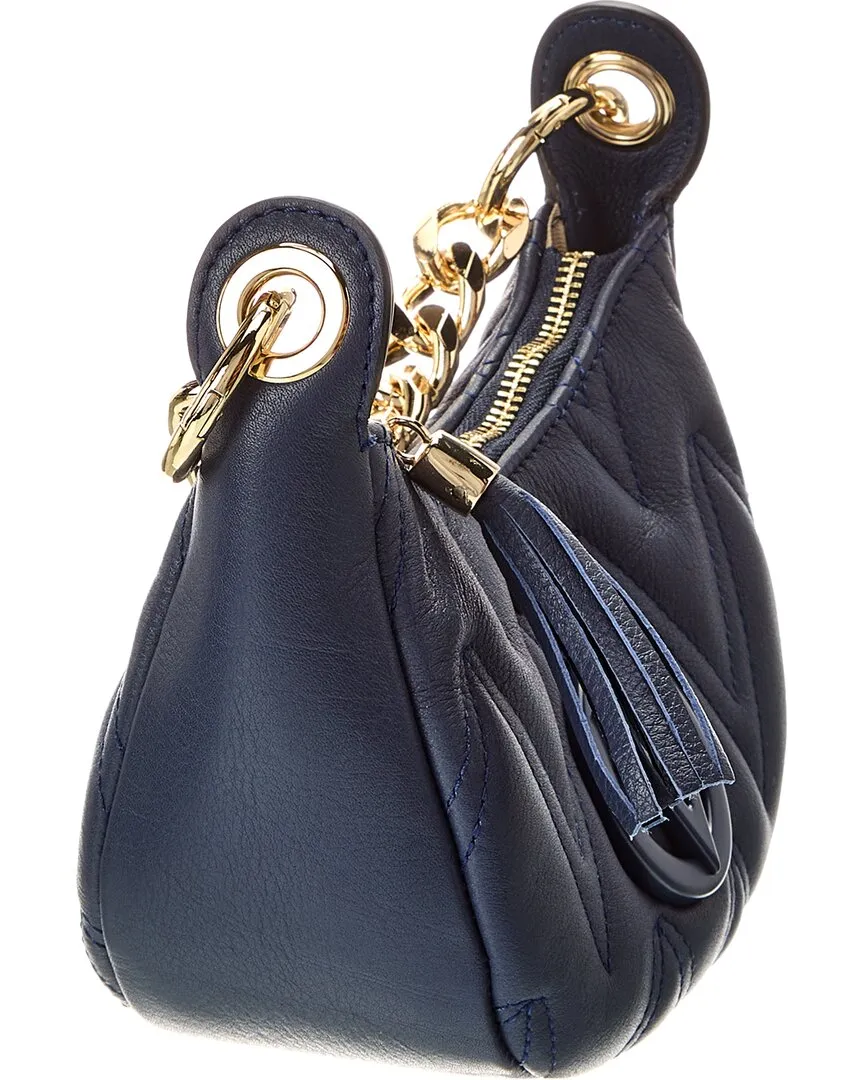 Valentino by Mario Valentino Andre Diamond Leather Shoulder Bag