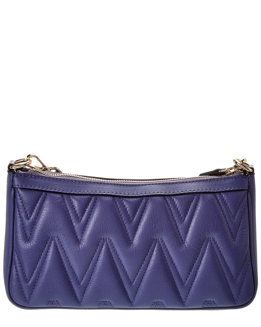 Valentino by Mario Valentino Jeanette Diamond Leather Shoulder Bag