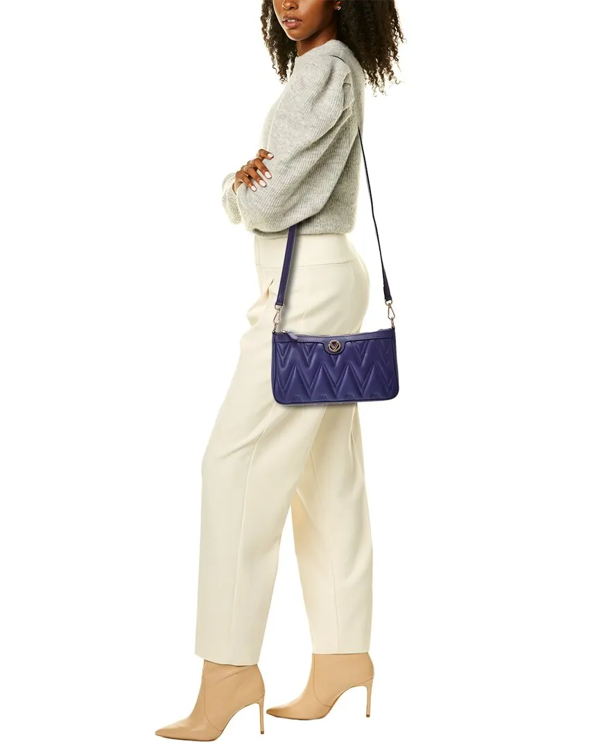 Valentino by Mario Valentino Jeanette Diamond Leather Shoulder Bag