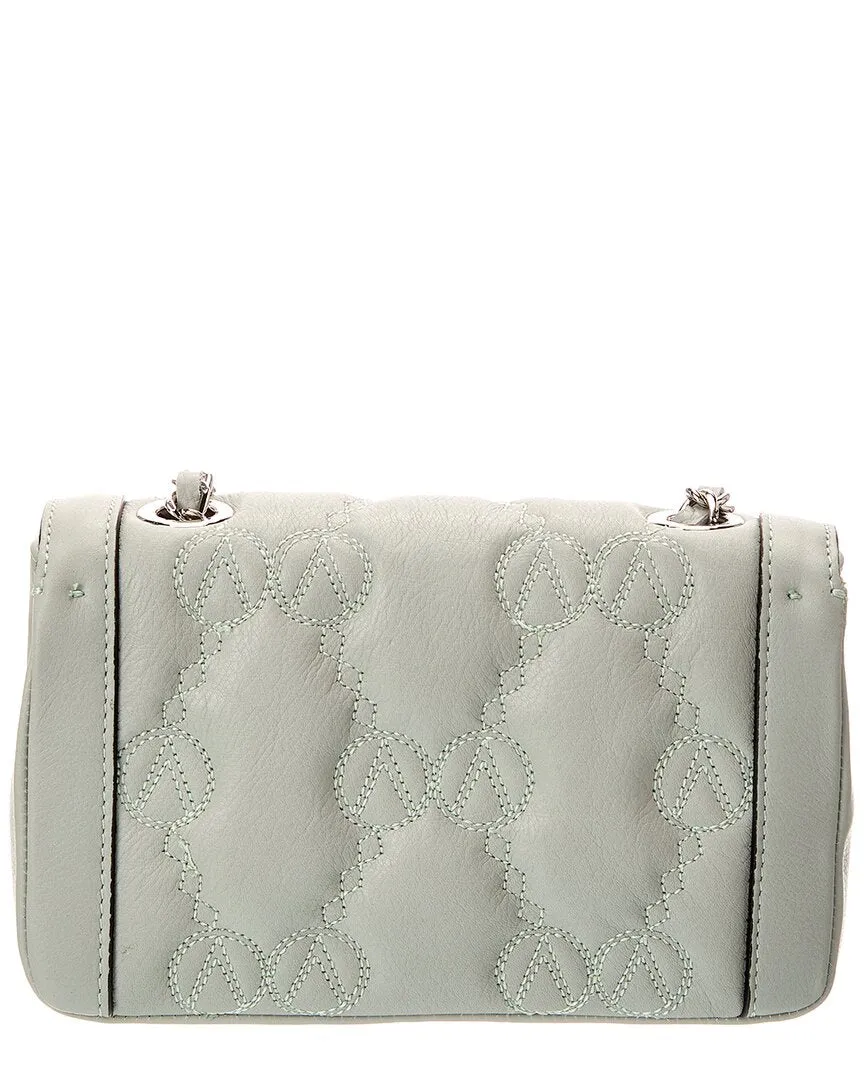 Valentino by Mario Valentino Lady Monogram Leather Shoulder Bag