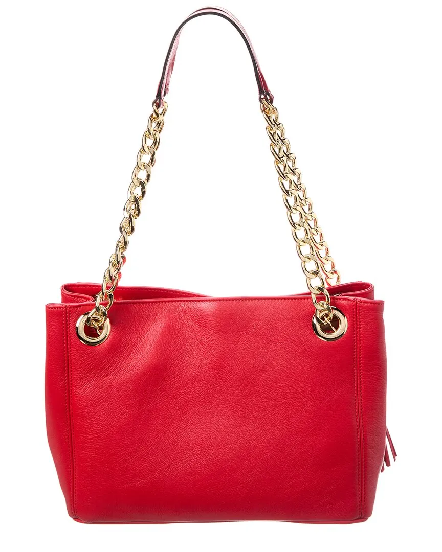 Valentino by Mario Valentino Luisa Embossed Leather Shoulder Bag