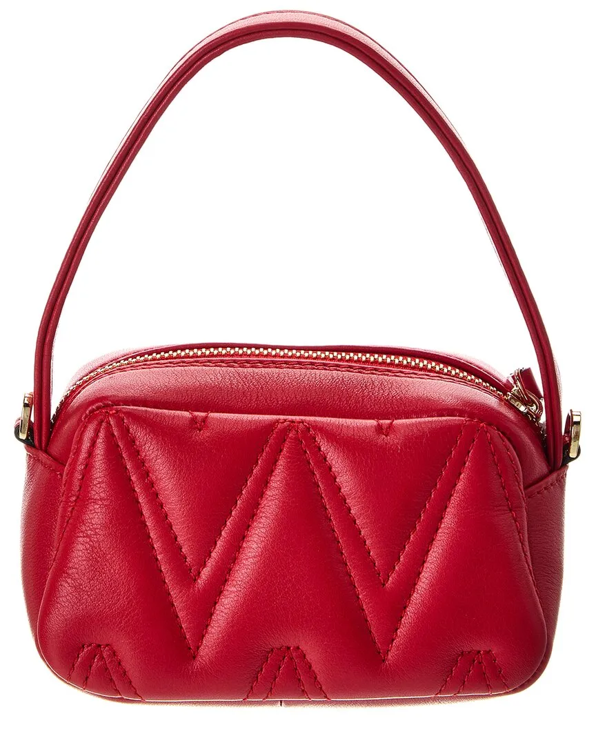 Valentino by Mario Valentino Tinette Diamond Leather Shoulder Bag