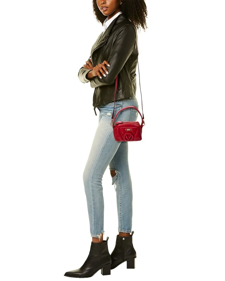 Valentino by Mario Valentino Tinette Diamond Leather Shoulder Bag