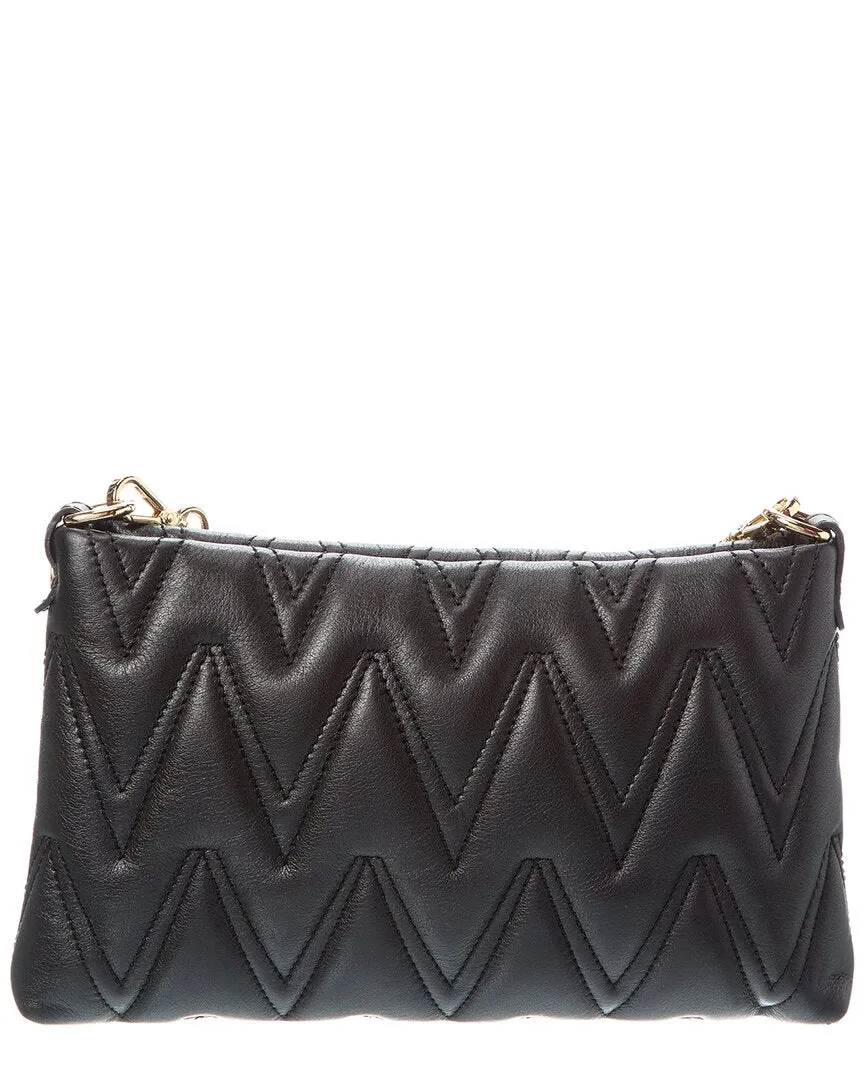 Valentino by Mario Valentino Vanille Diamond Leather Shoulder Bag