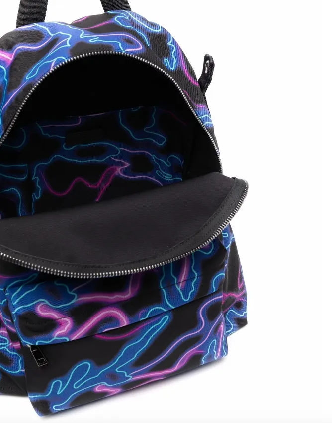 Valentino Garavani Camou neon-print backpack