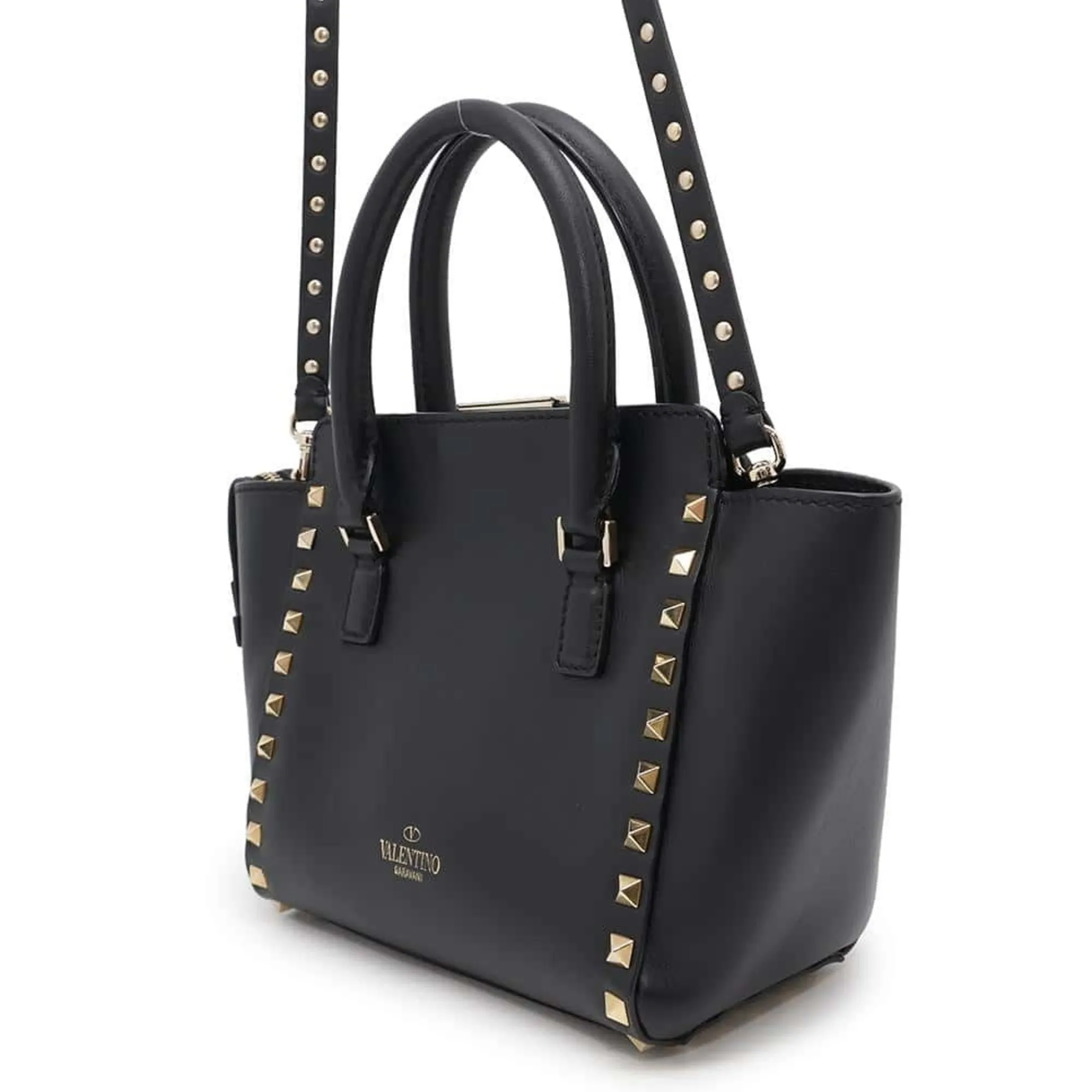 Valentino Garavani Leather Handbag Shoulder Bag (Pre-Owned)