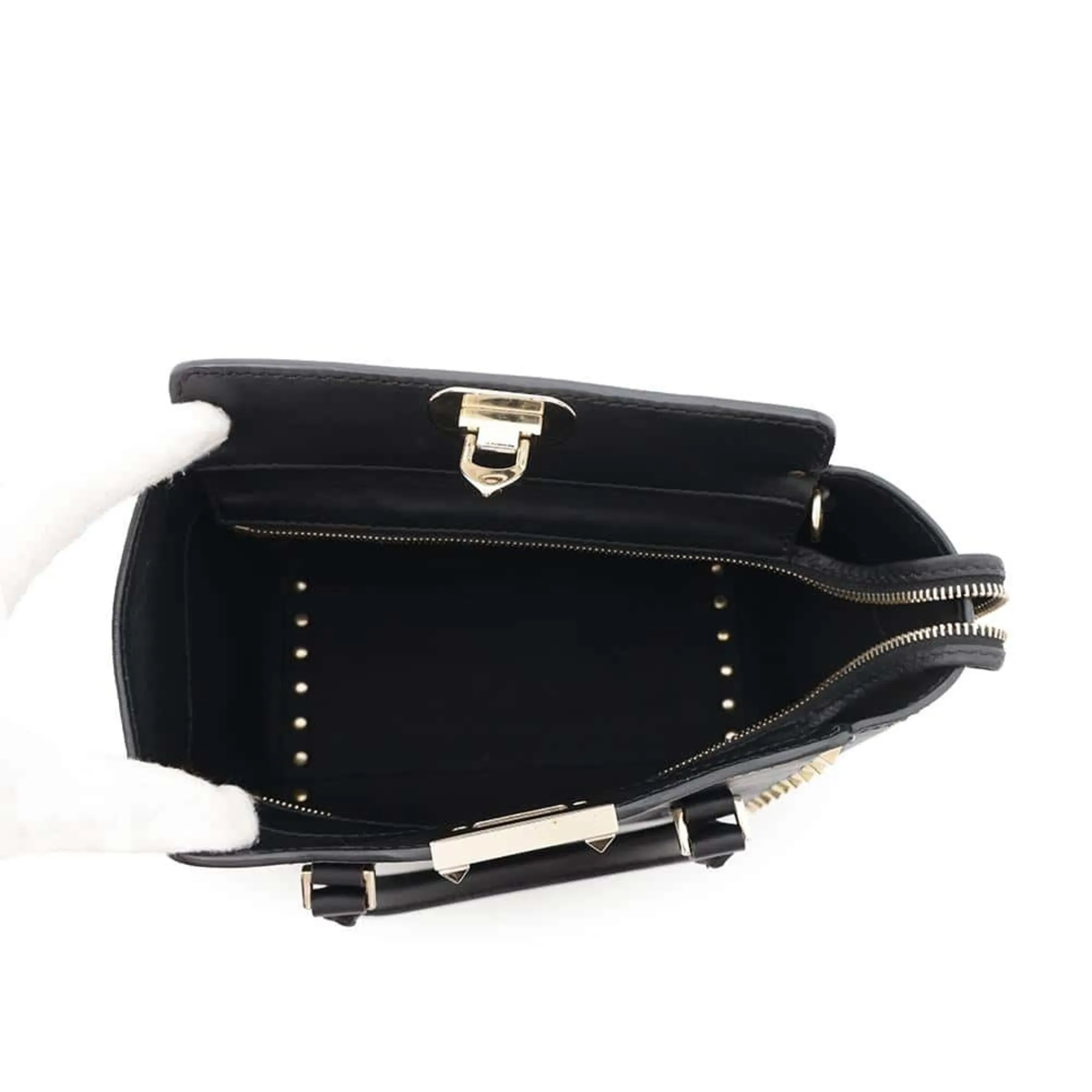 Valentino Garavani Leather Handbag Shoulder Bag (Pre-Owned)