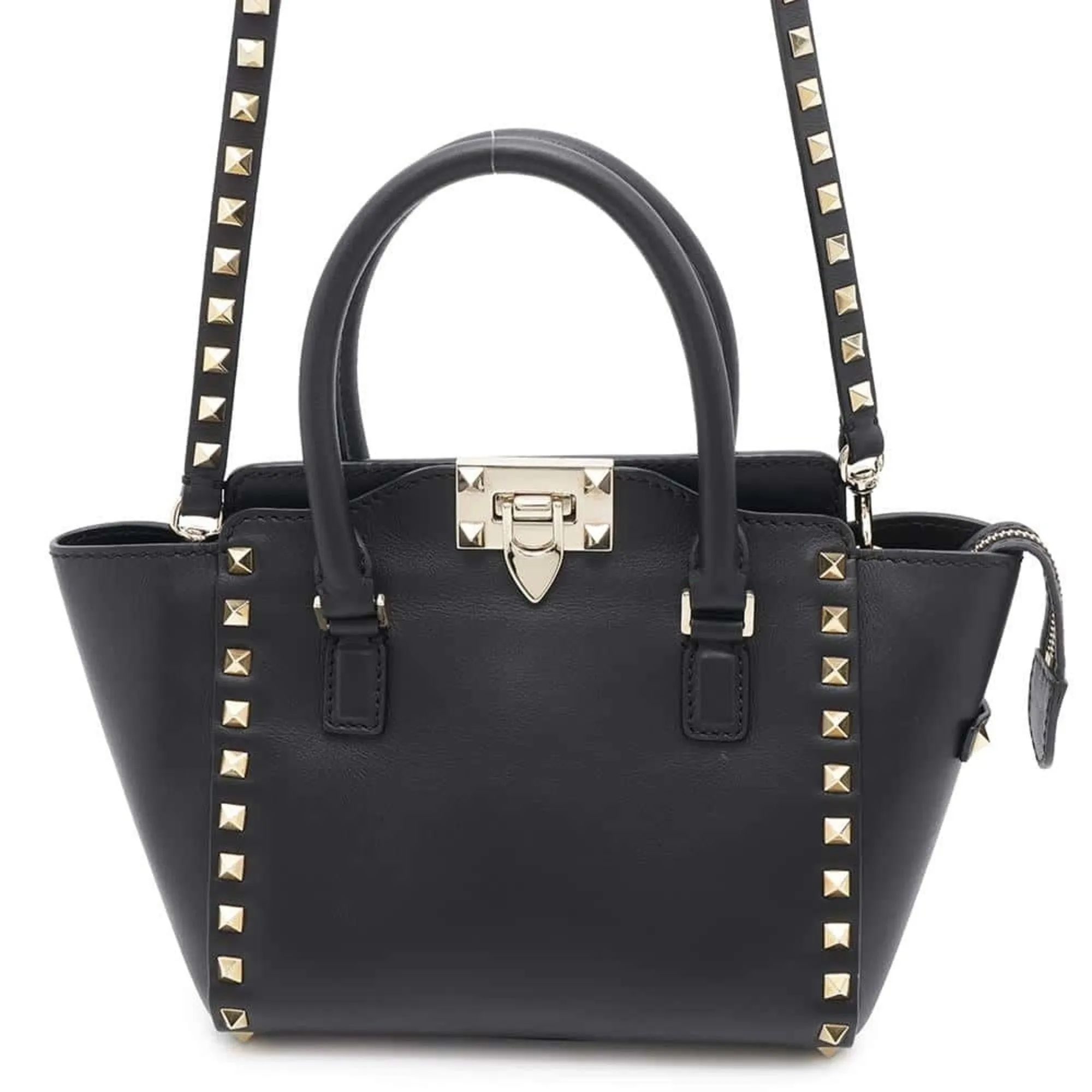 Valentino Garavani Leather Handbag Shoulder Bag (Pre-Owned)