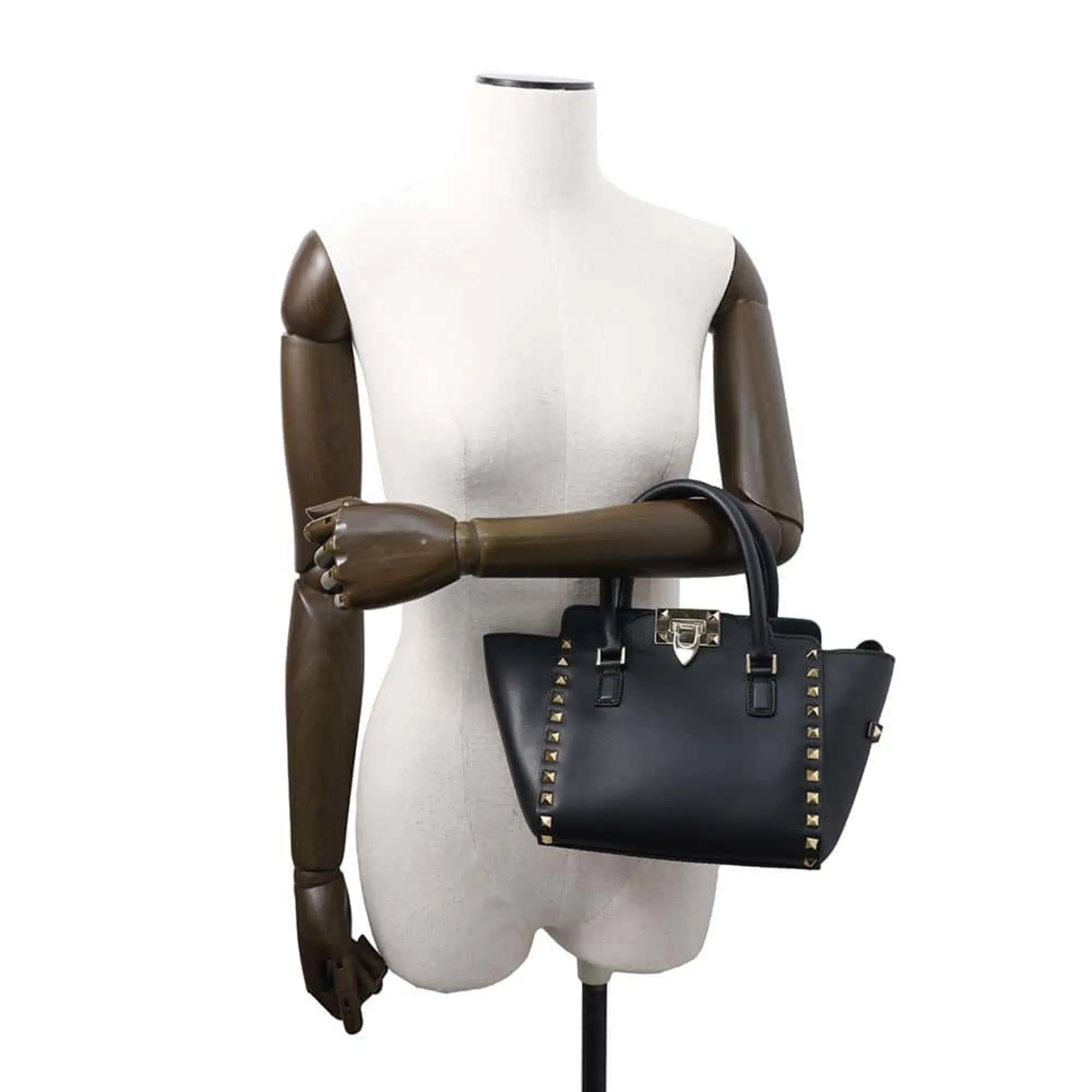 Valentino Garavani Leather Handbag Shoulder Bag (Pre-Owned)