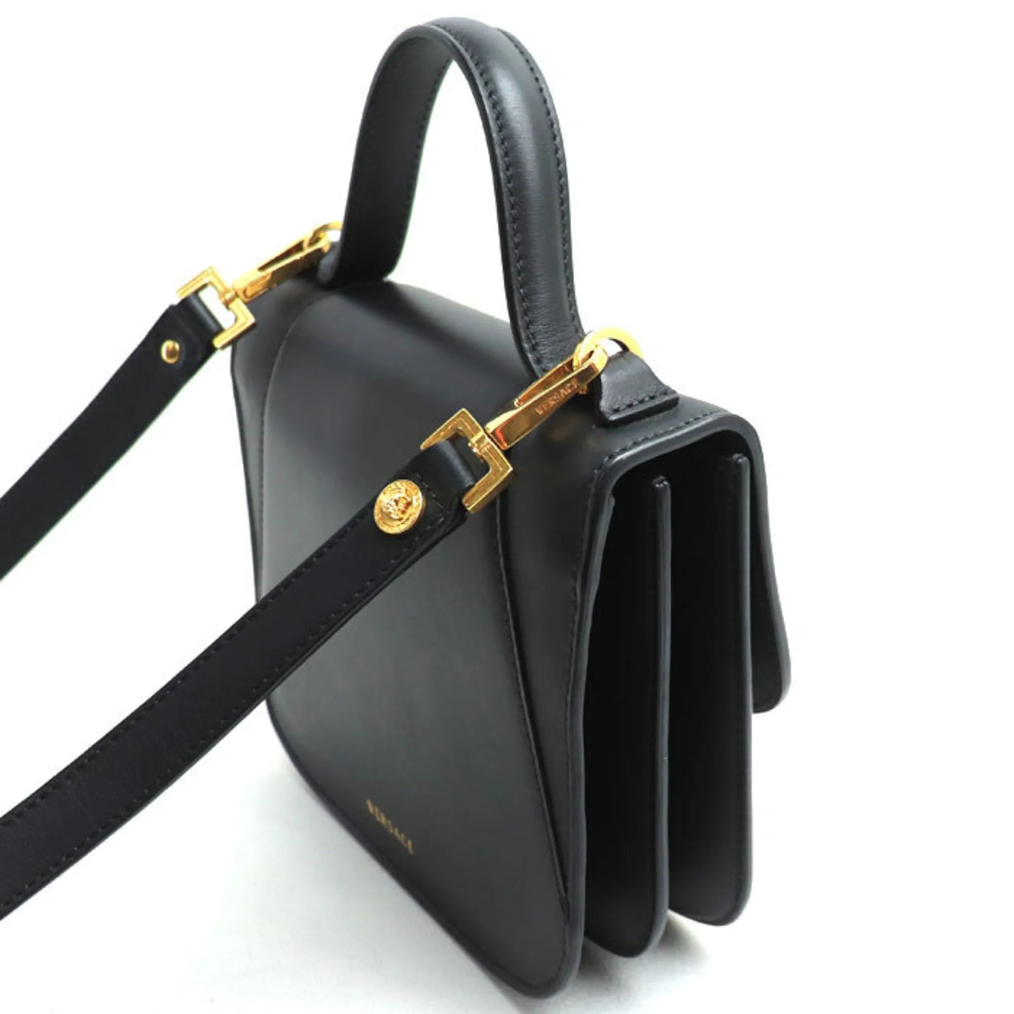Versace Leather Shoulder Bag (Pre-Owned)