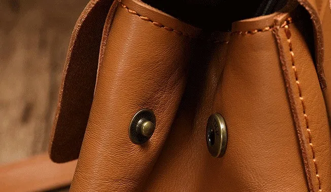 Vintage Fashion Leather Brown Black Handbag Shoulder Bag Work Purse For Women