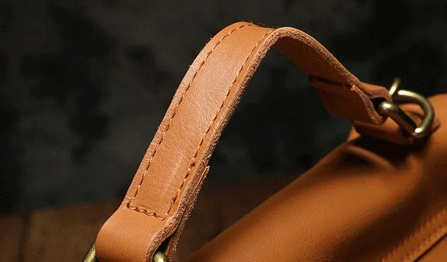 Vintage Fashion Leather Brown Black Handbag Shoulder Bag Work Purse For Women
