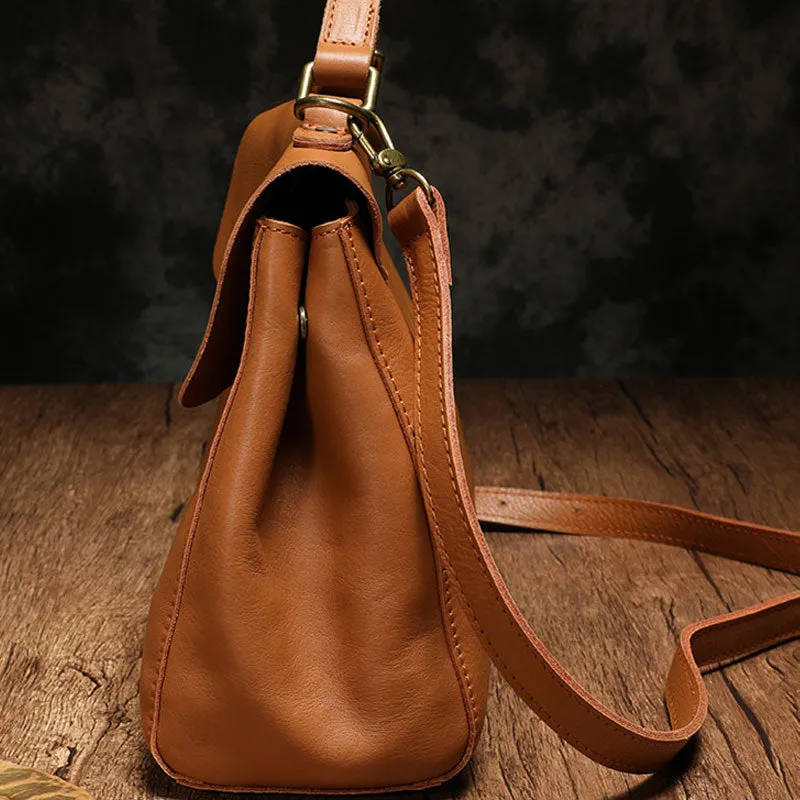 Vintage Fashion Leather Brown Black Handbag Shoulder Bag Work Purse For Women