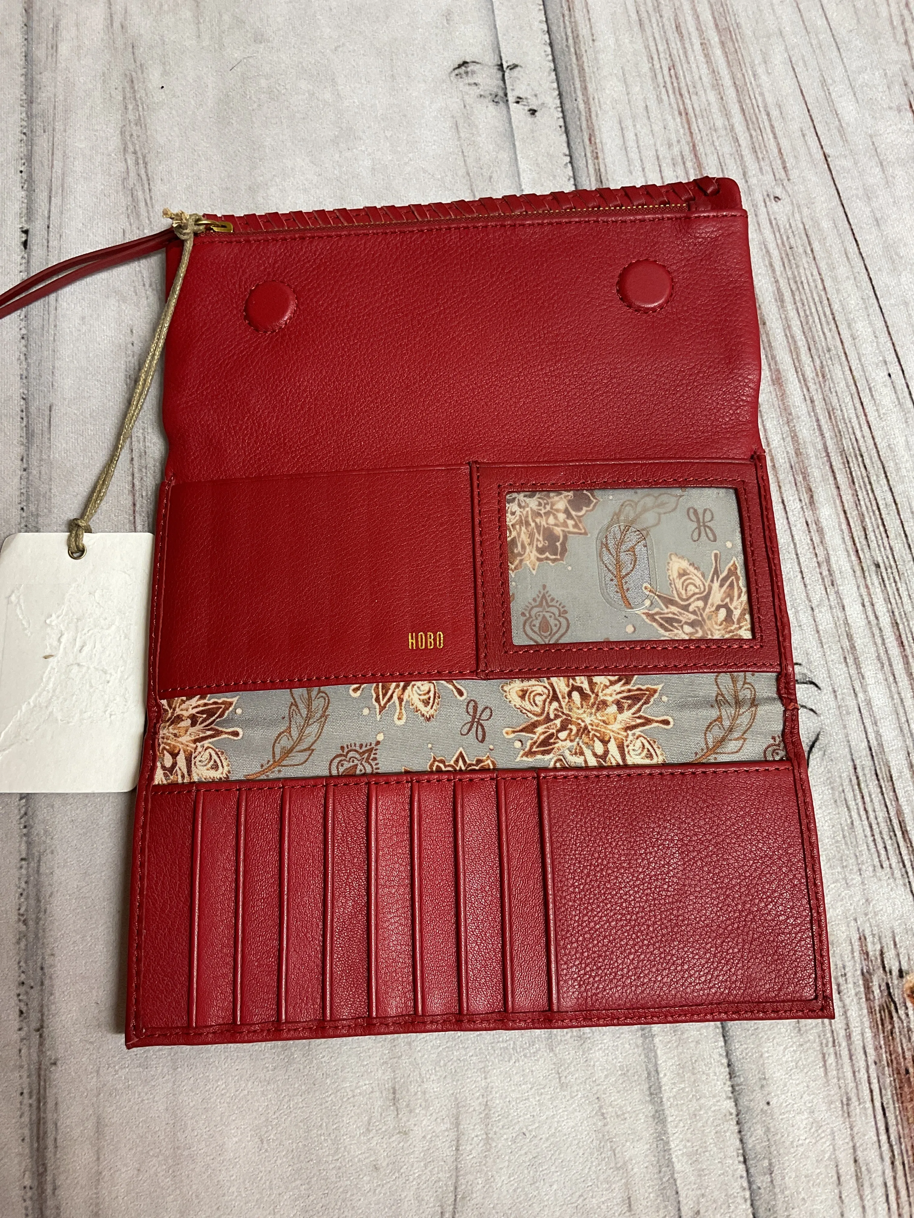Wallet Leather By Hobo Intl In Red, Size:Large