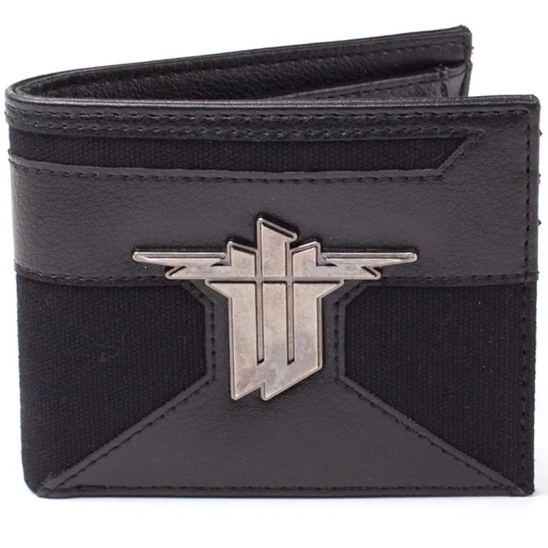 Wolfenstein Bi-Fold Wallet with Metal Badge Logo